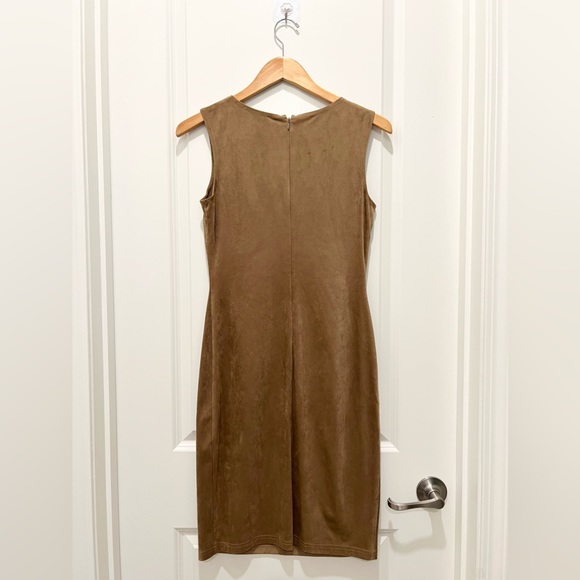 JOSEPH RIBKOFF Faux Suede/Leather Dress - Picture 3 of 8
